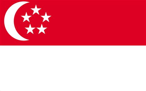 singapore flag flying